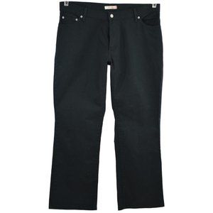 LEVI'S 550 Jeans Size 16 S Relaxed Boot Cut Black Denim